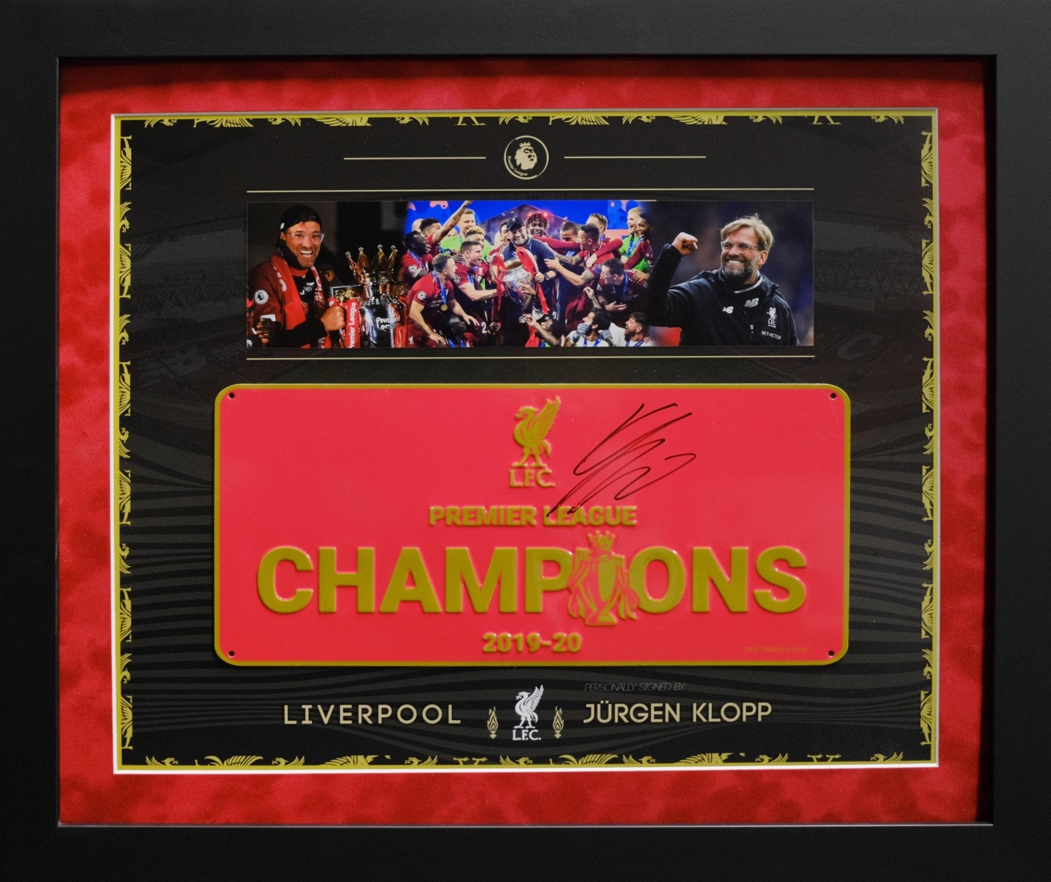 Jurgen Klopp signed roadsign Liverpool F.C. - Memorabilia Framers Shop